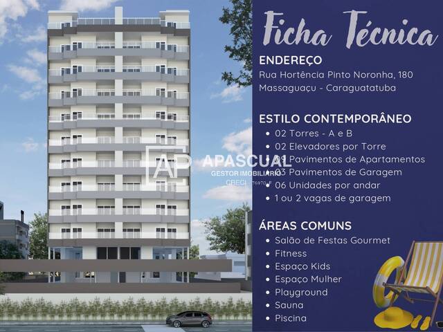 #2150 - Apartamento para Venda em Caraguatatuba - SP - 1